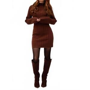 NEW MOD REF lorenza mini dress in brown